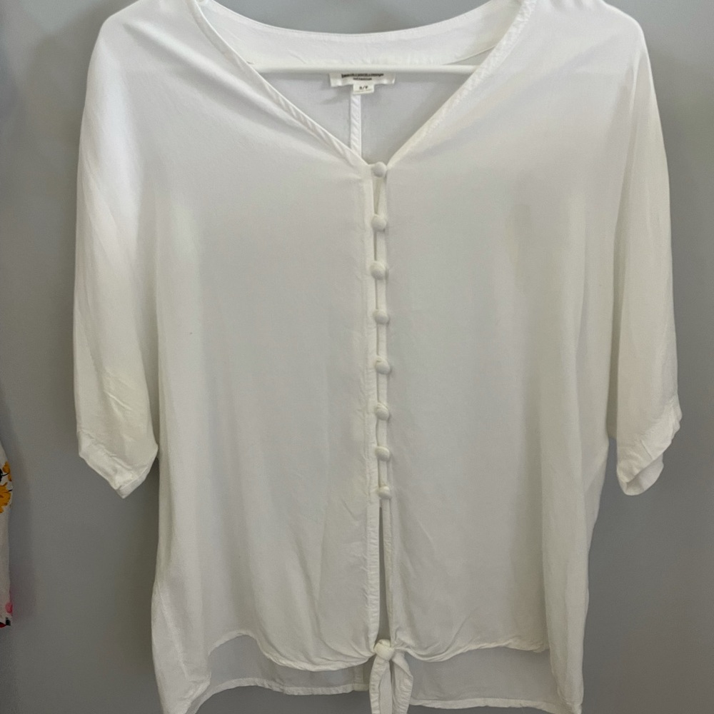 White button down shirt with tie